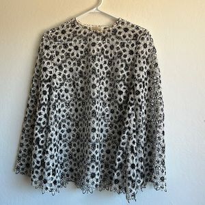Zimmerman Black Floral Lace Top